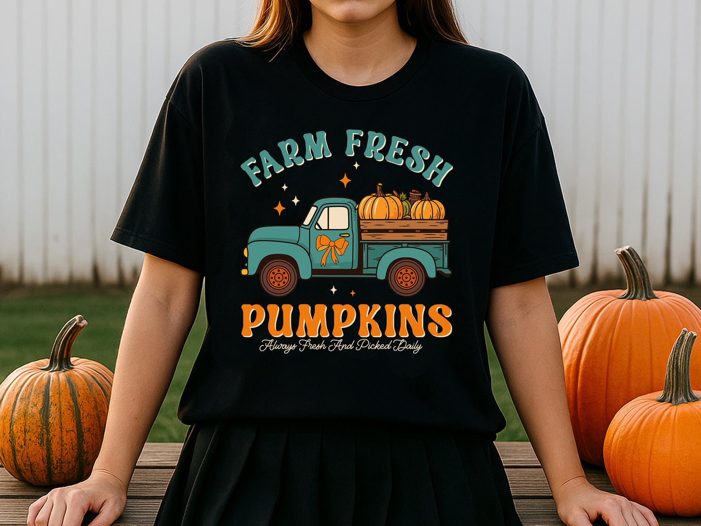 Farm Fresh Pumpkins, Coquette Fall Sublimation