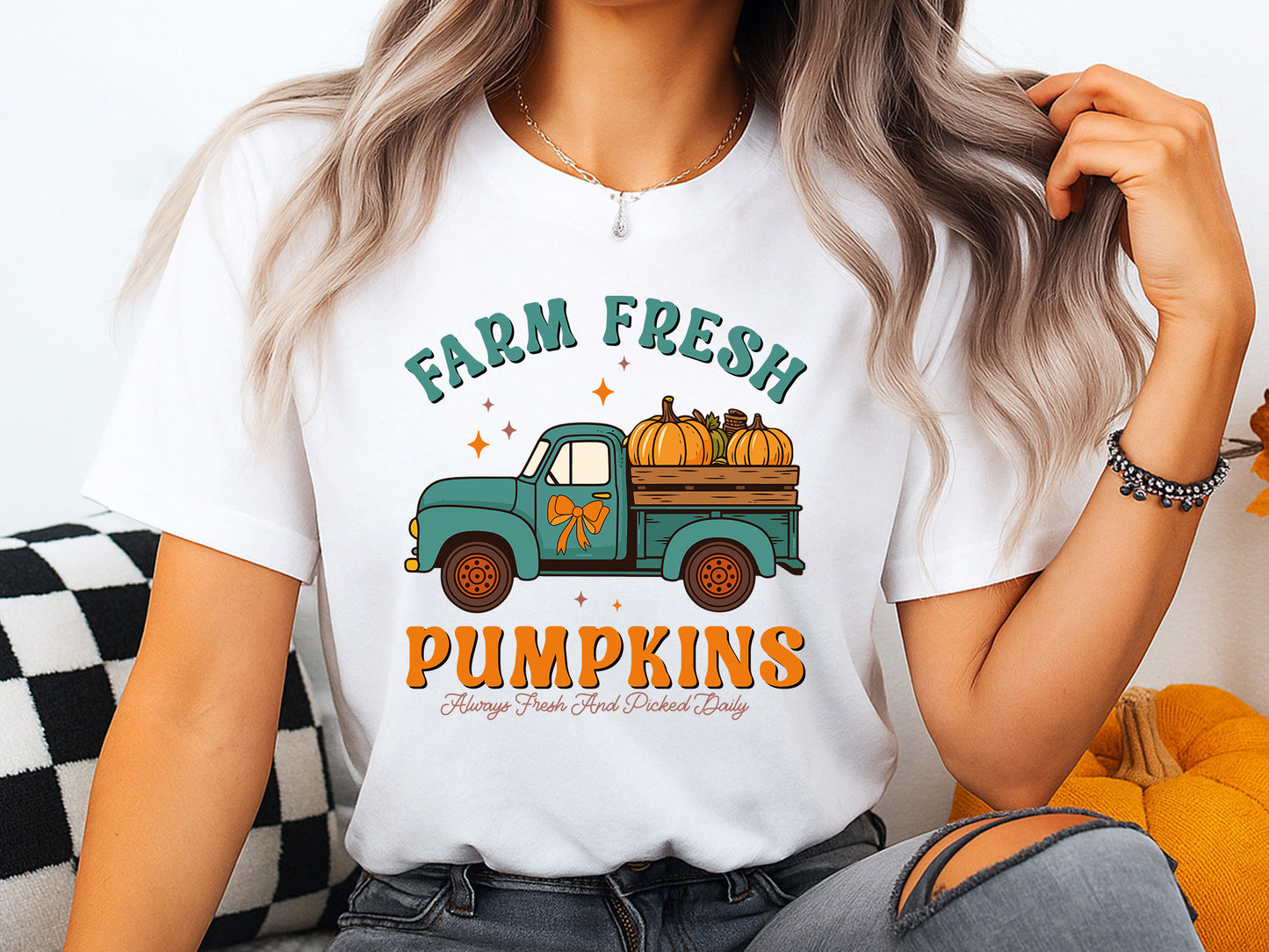 Farm Fresh Pumpkins, Coquette Fall Sublimation