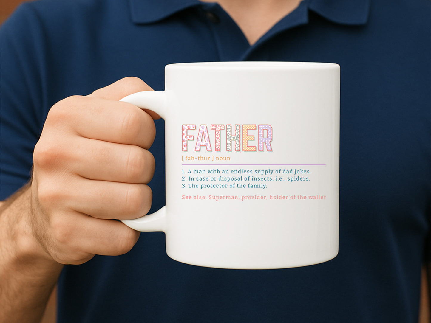 Father Definition Sublimation Design PNG