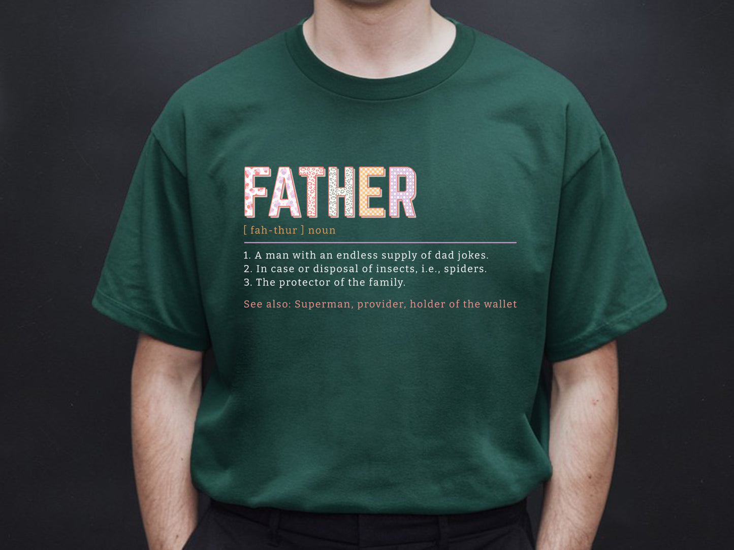 Father Definition Sublimation Design PNG