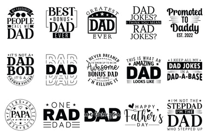 Father's Day SVG Cut File Bundle