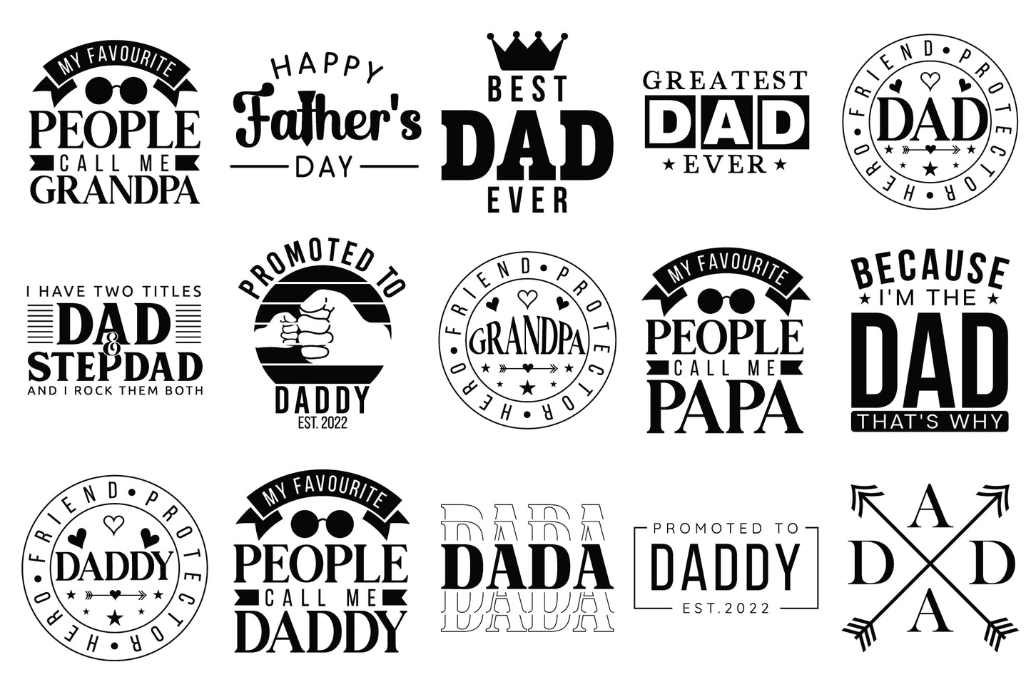 Father's Day SVG Cut File Bundle