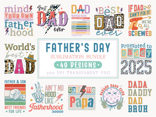 Fathers Day Sublimation Design Bundle