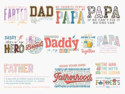 Fathers Day Sublimation Design Bundle