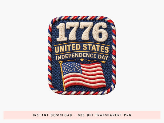 Faux 1776 United States Independence Day PNG
