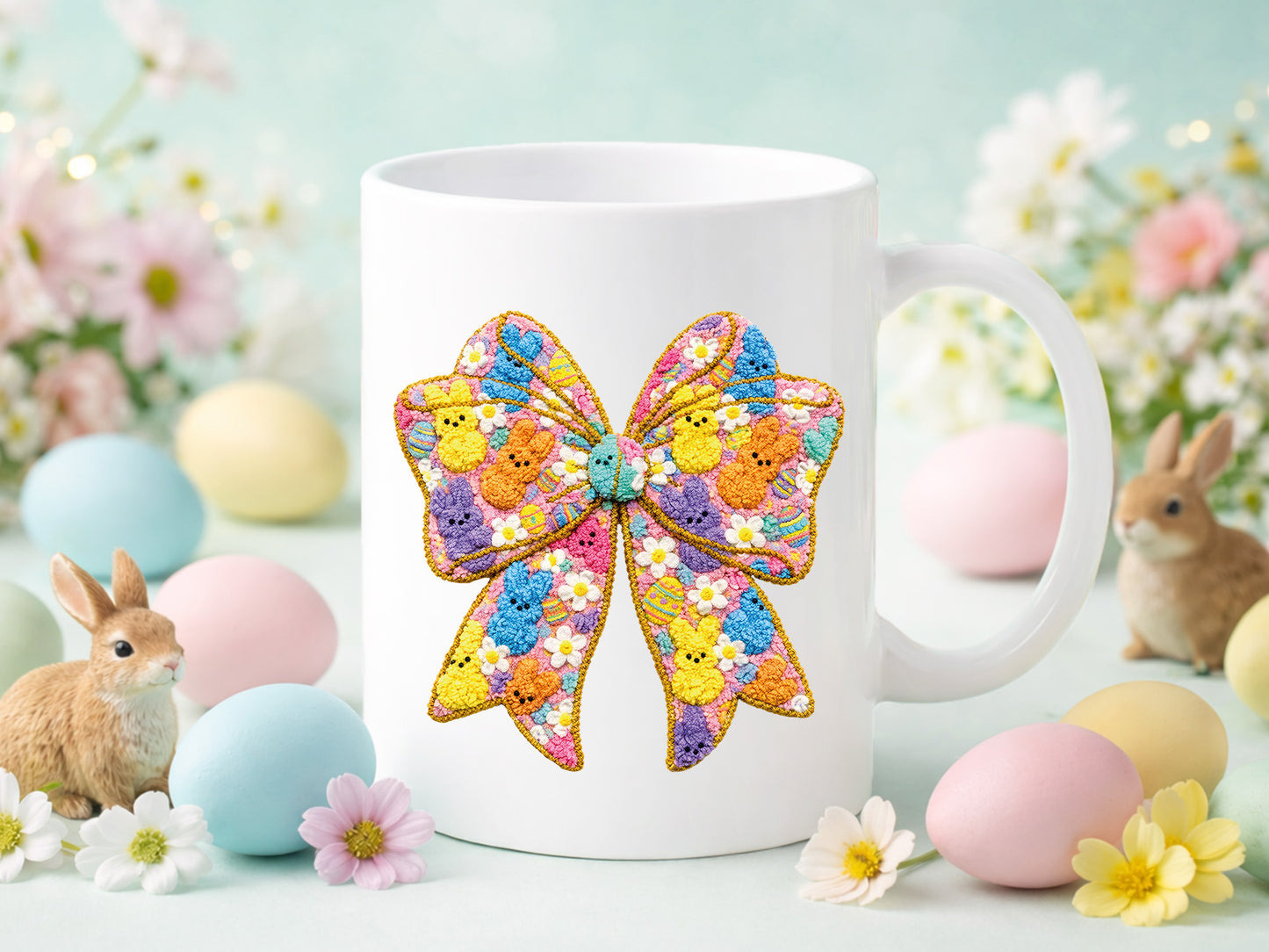 Faux Bunny Chick Coquette Easter Sublimation