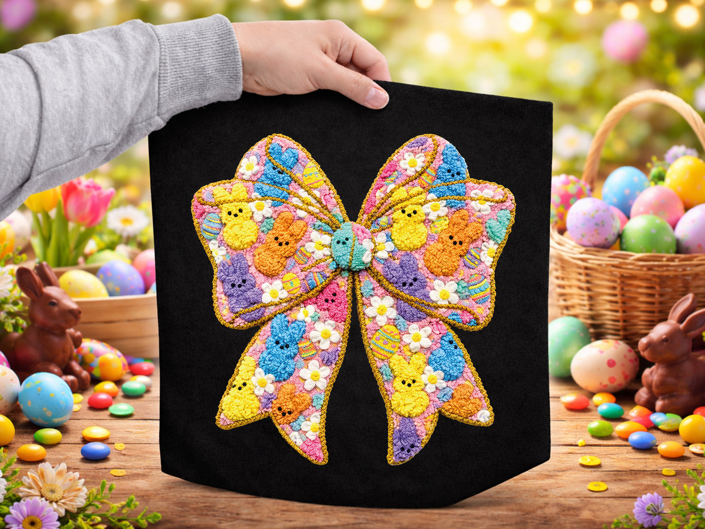 Faux Bunny Chick Coquette Easter Sublimation