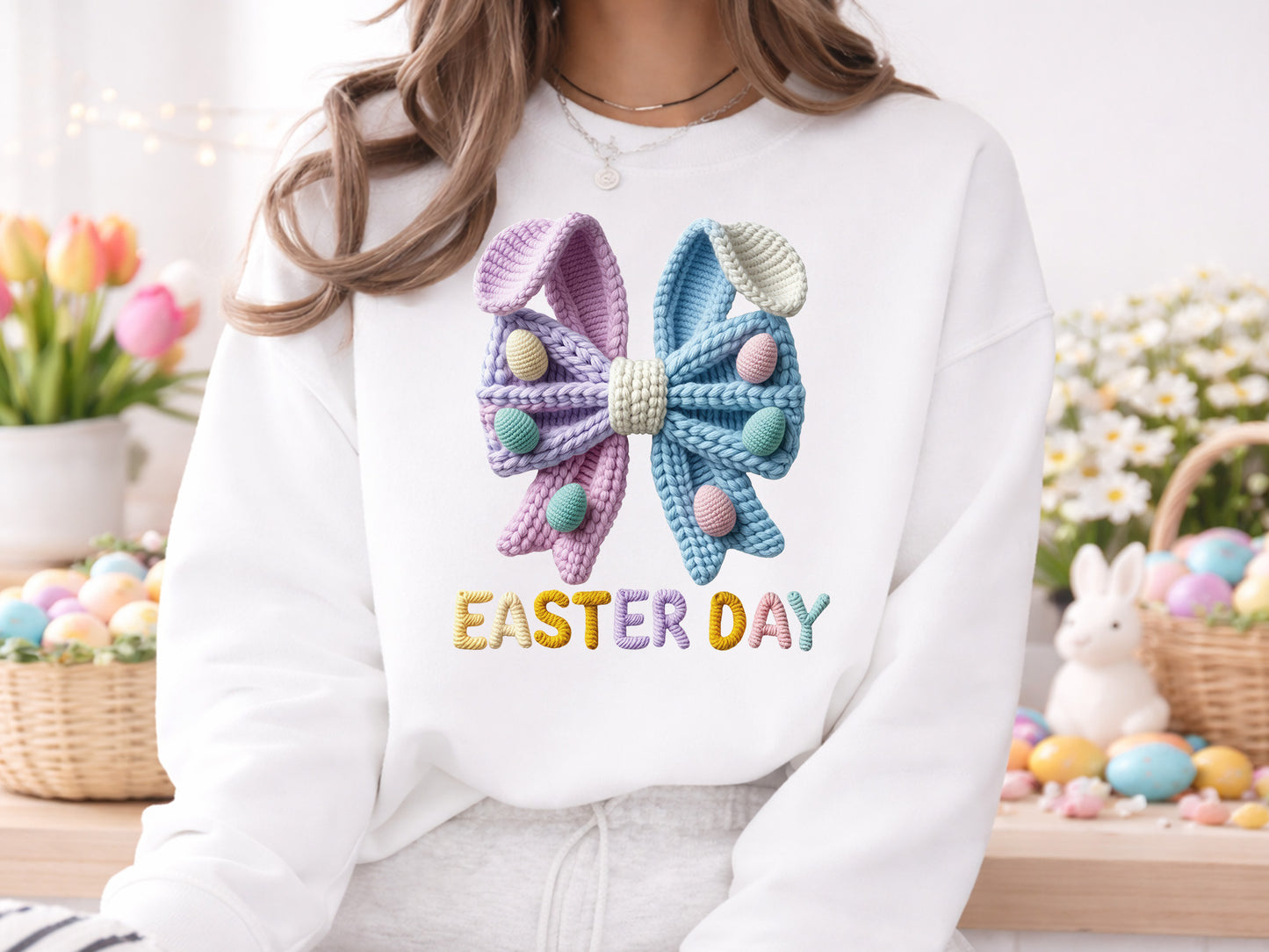 Faux Coquette Easter Day Sublimation Design