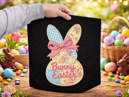 Faux Coquette Floral Bunny Easter Sublimation