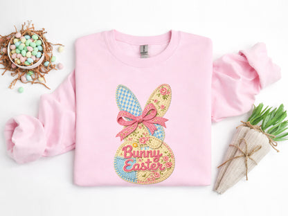 Faux Coquette Floral Bunny Easter Sublimation