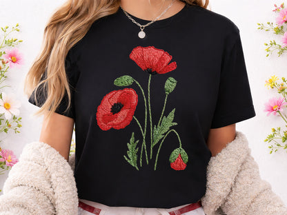 Faux Crochet Wildflower Sublimation PNG