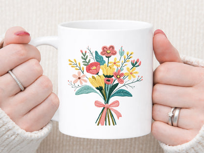 Faux Crochet Wildflower Sublimation Print