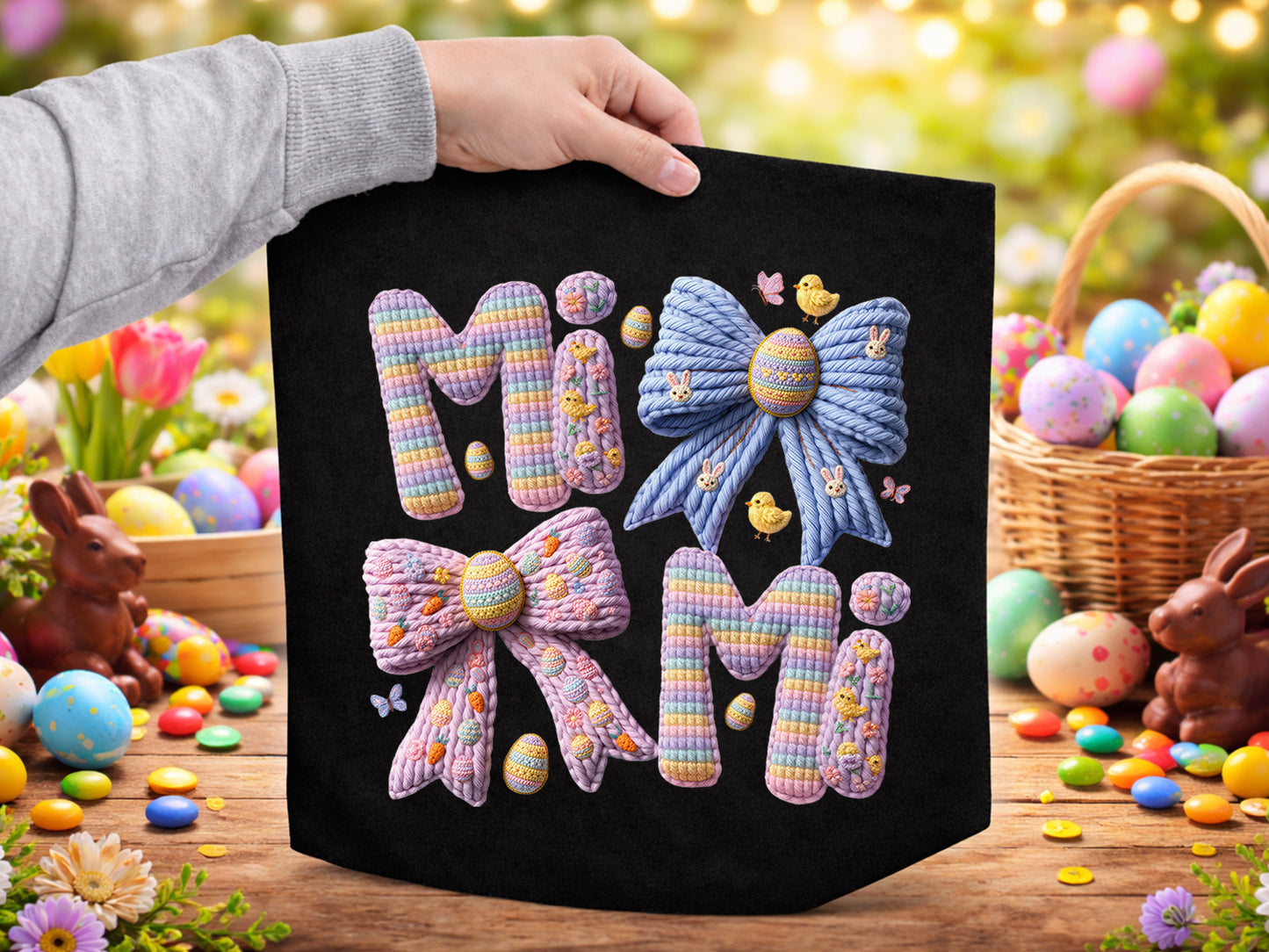 Faux Embroidery Easter PNG Sublimation Bundle