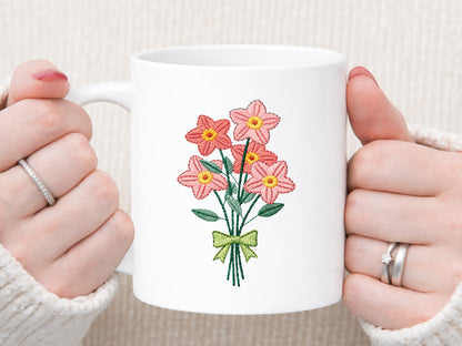 Faux Embroidery Wildflower Sublimation Design