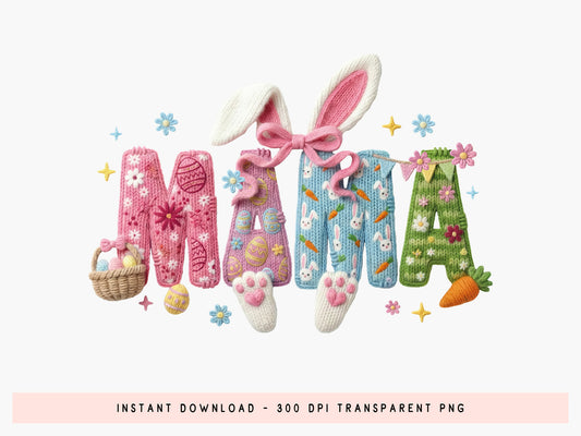 Faux Mama Easter Sublimation Transfer