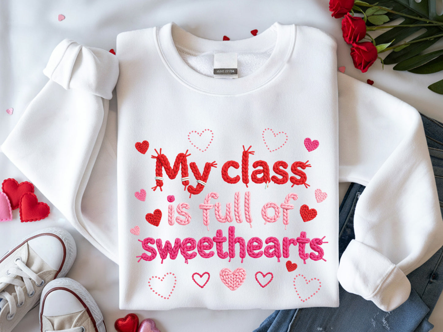 Faux My Class is Full of Sweethearts Valentine PNG