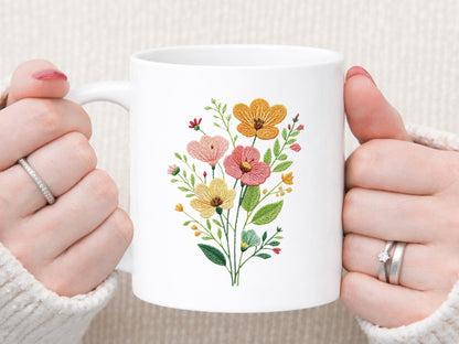 Faux Spring Wildflower Sublimation Design