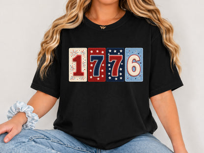 Faux Yarn 1776 4th of July Sublimation PNG