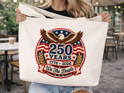 Faux Yarn 250 Years of America Sublimation PNG
