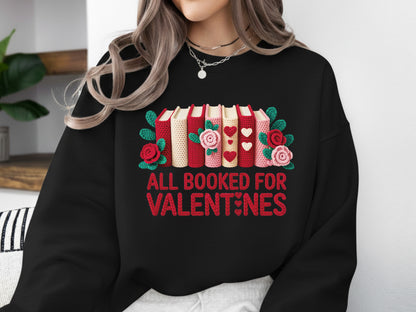 Faux Yarn All Booked for Valentines PNG Sublimation