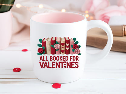 Faux Yarn All Booked for Valentines PNG Sublimation