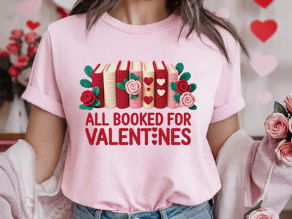 Faux Yarn All Booked for Valentines PNG Sublimation