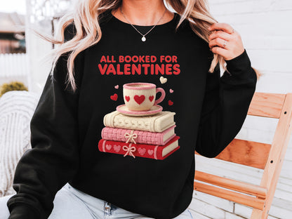 Faux Yarn All Booked for Valentines Sublimation Design