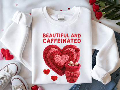 Faux Yarn Lovely and Caffeinated Valentine Sublimation