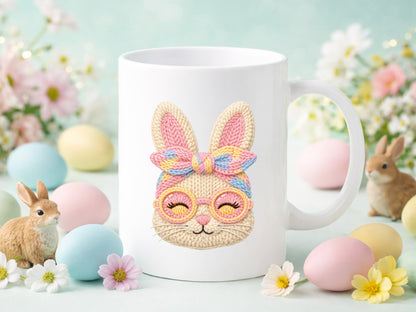 Faux Yarn Bunny Easter Sublimation PNG