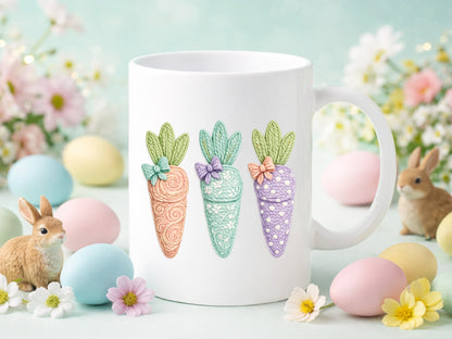 Faux Yarn Carrot Easter Sublimation Print