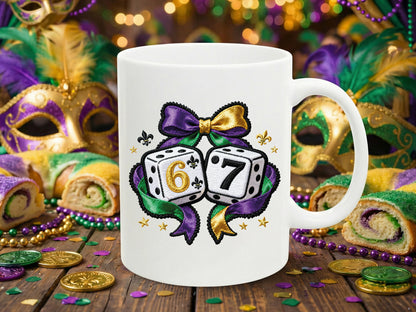 Faux Yarn Coquette 67 Mardi Gras Sublimation