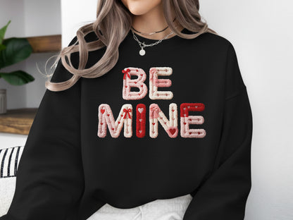 Faux Yarn Coquette Be Mine Valentine PNG Sublimation