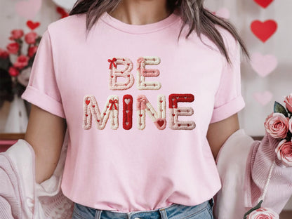 Faux Yarn Coquette Be Mine Valentine PNG Sublimation