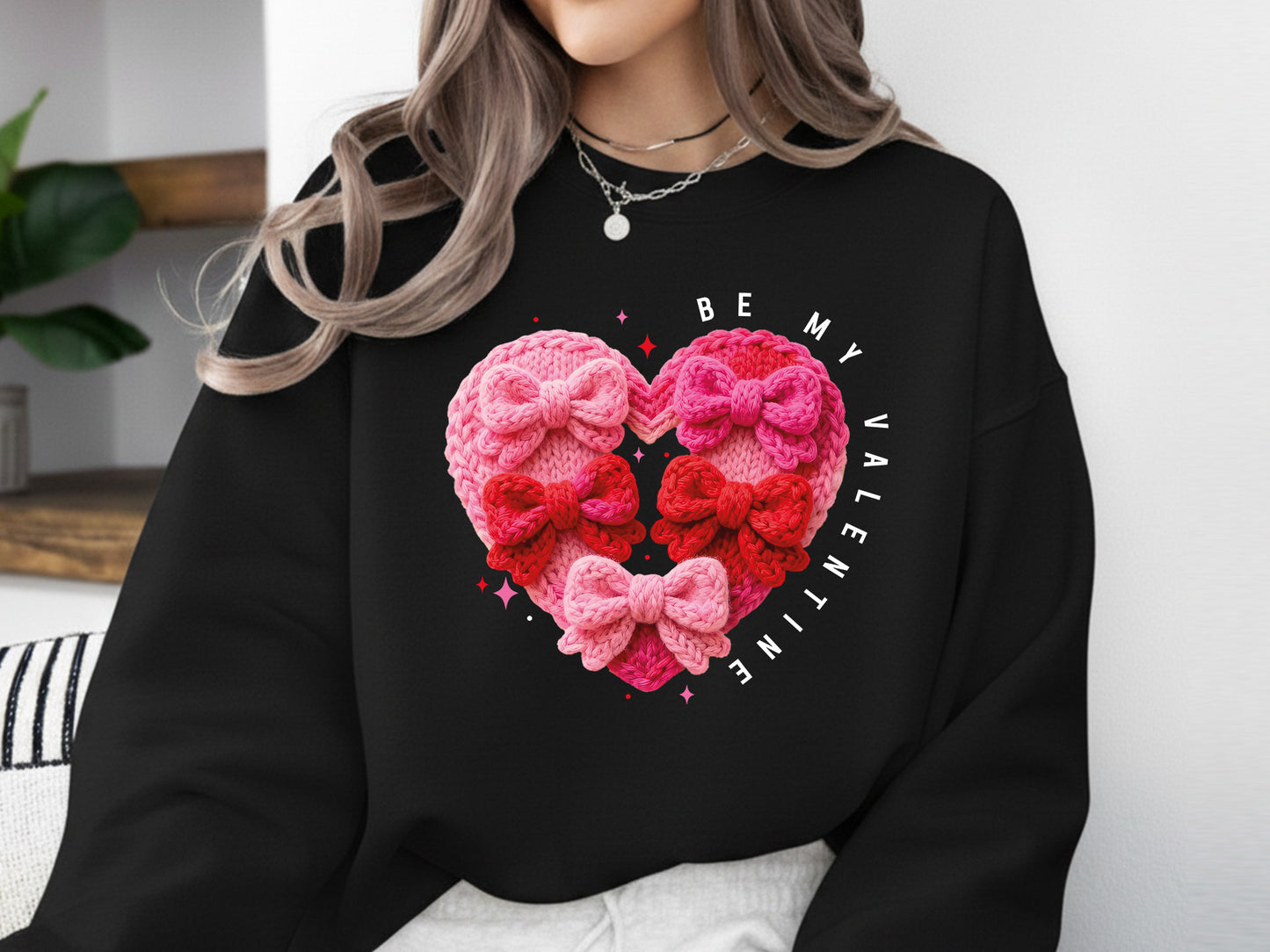 Faux Yarn Coquette Be My Valentine Sublimation PNG