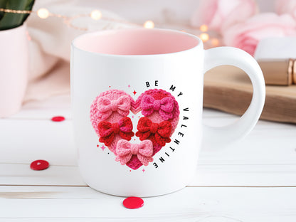 Faux Yarn Coquette Be My Valentine Sublimation PNG