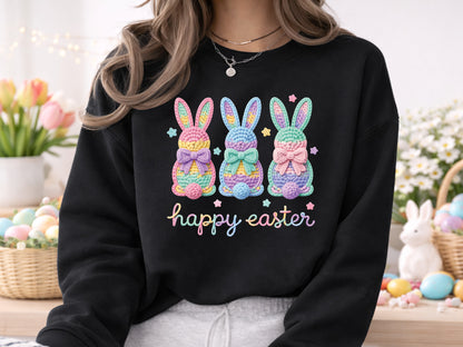 Faux Yarn Coquette Happy Easter Sublimation