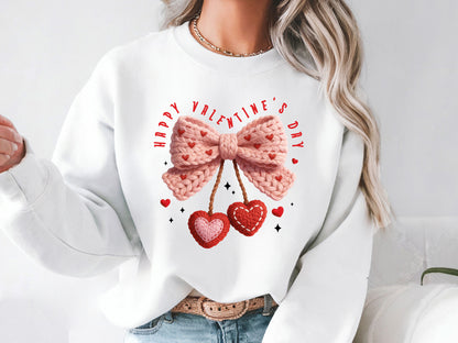 Faux Yarn Coquette Happy Valentine's Day Sublimation