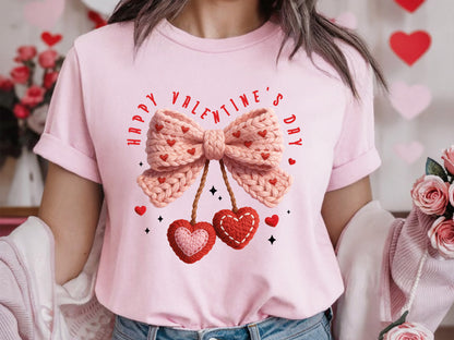 Faux Yarn Coquette Happy Valentine's Day Sublimation