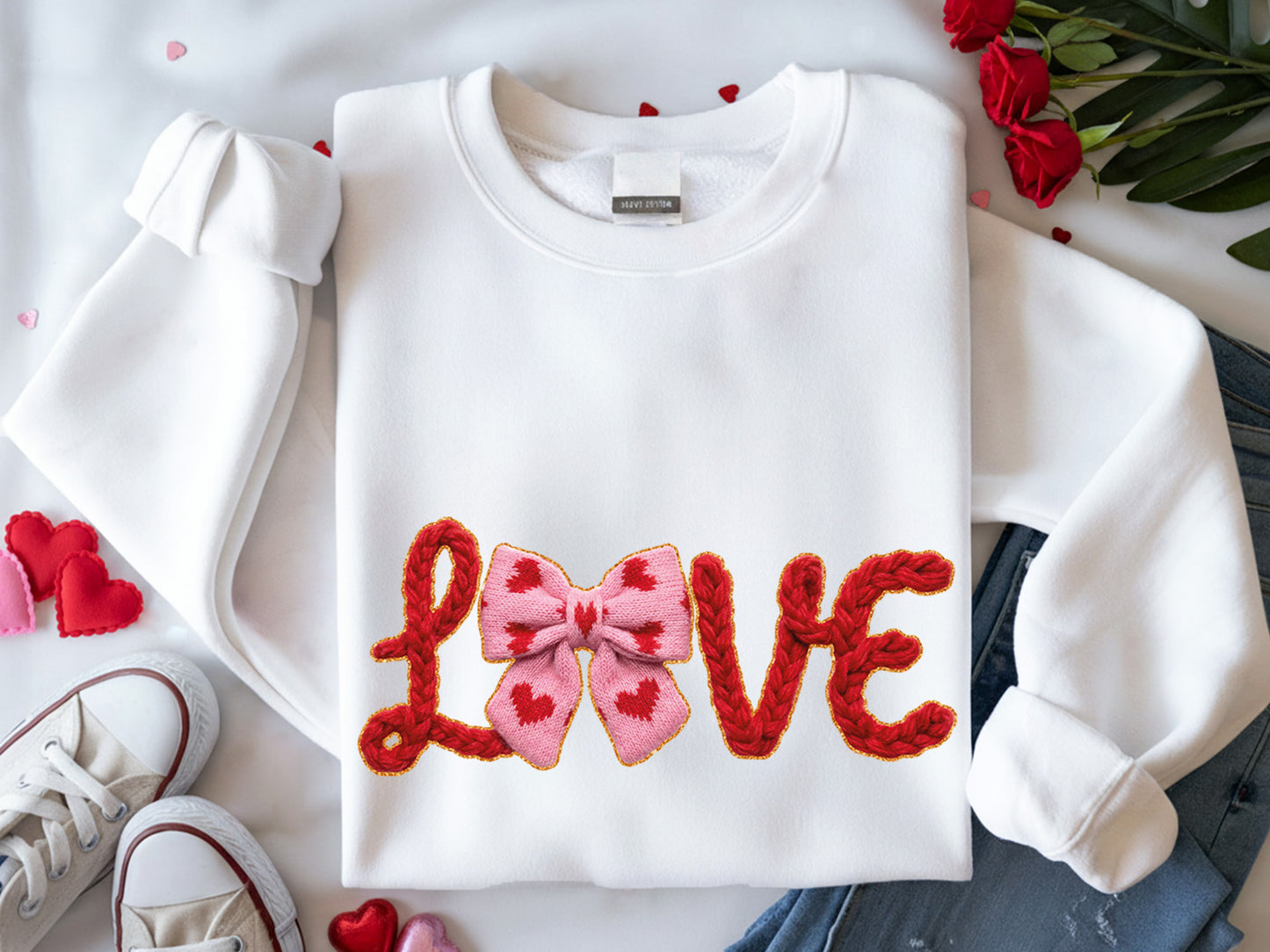 Faux Yarn Coquette Love Valentine Sublimation Design