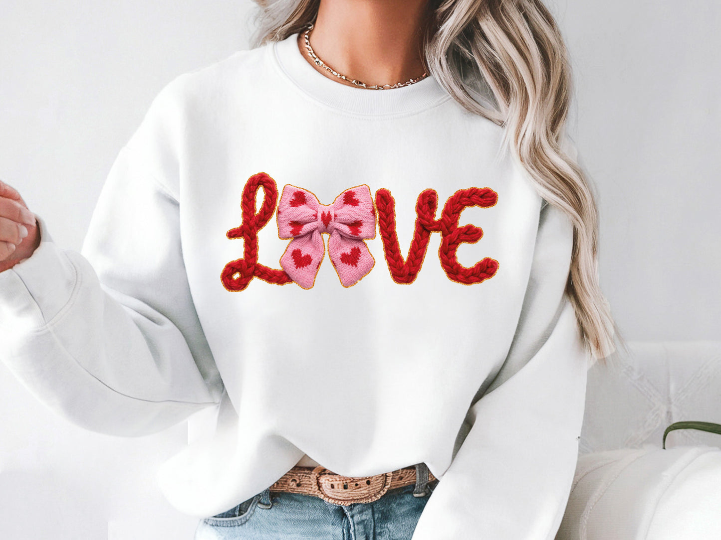 Faux Yarn Coquette Love Valentine Sublimation Design