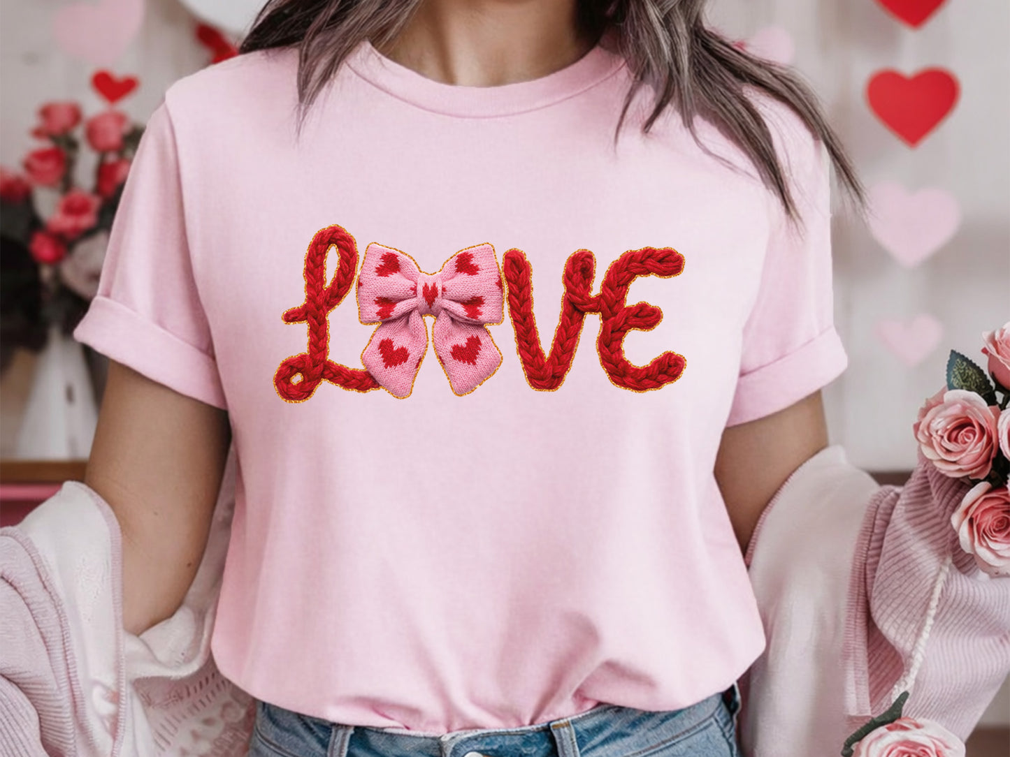 Faux Yarn Coquette Love Valentine Sublimation Design