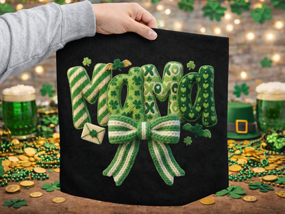 Faux Yarn Coquette Mama St Patrick's Day PNG