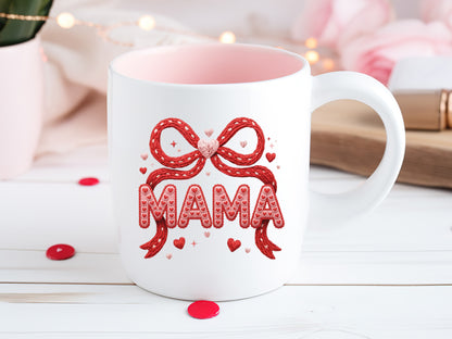 Faux Yarn Coquette Mama Valentine Sublimation