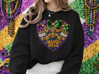 Faux Yarn Coquette Mardi Gras PNG Sublimation