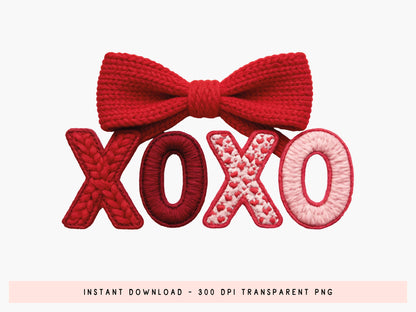 Faux Yarn Coquette Valentine Sublimation PNG