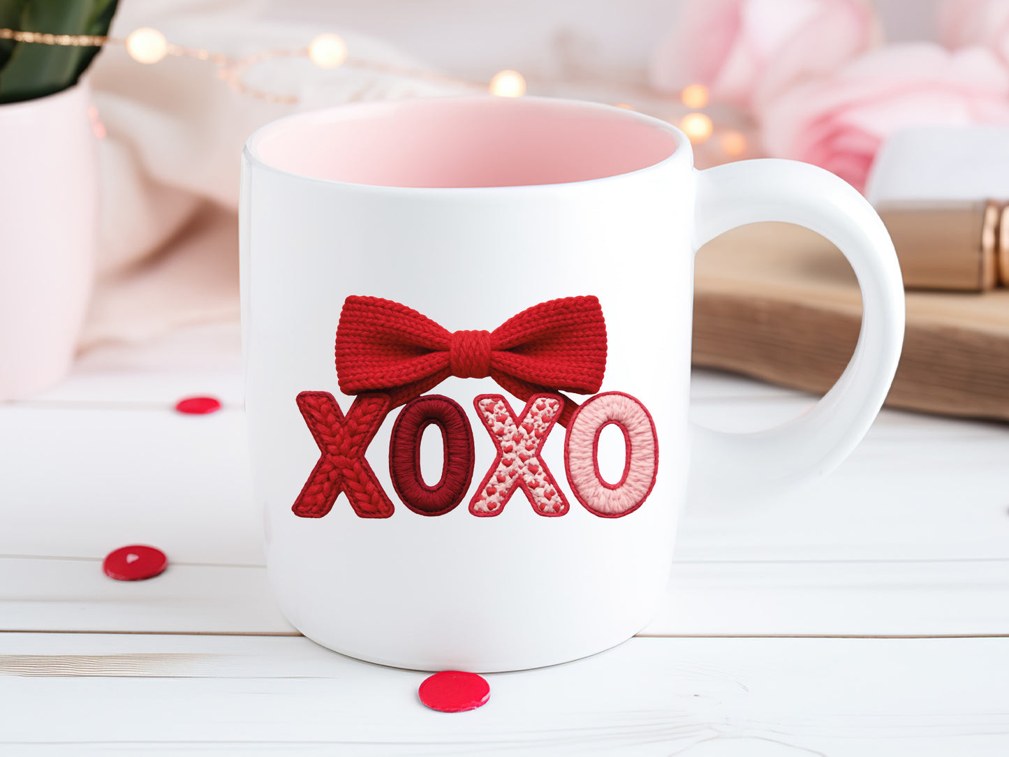 Faux Yarn Coquette Valentine Sublimation PNG