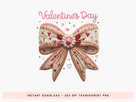 Faux Yarn Coquette Valentine's Day Sublimation