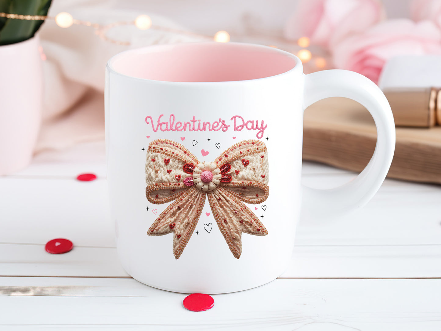 Faux Yarn Coquette Valentine's Day Sublimation