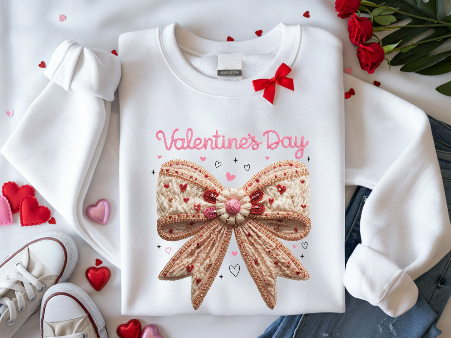 Faux Yarn Coquette Valentine's Day Sublimation