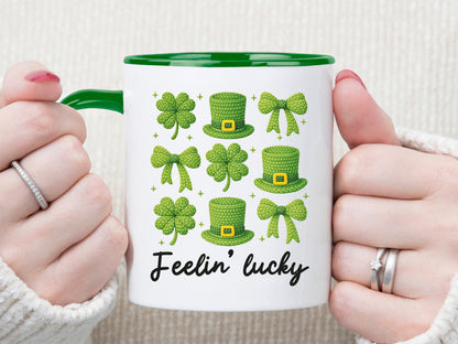 Faux Yarn Feelin' Lucky St Patrick's Day Sublimation